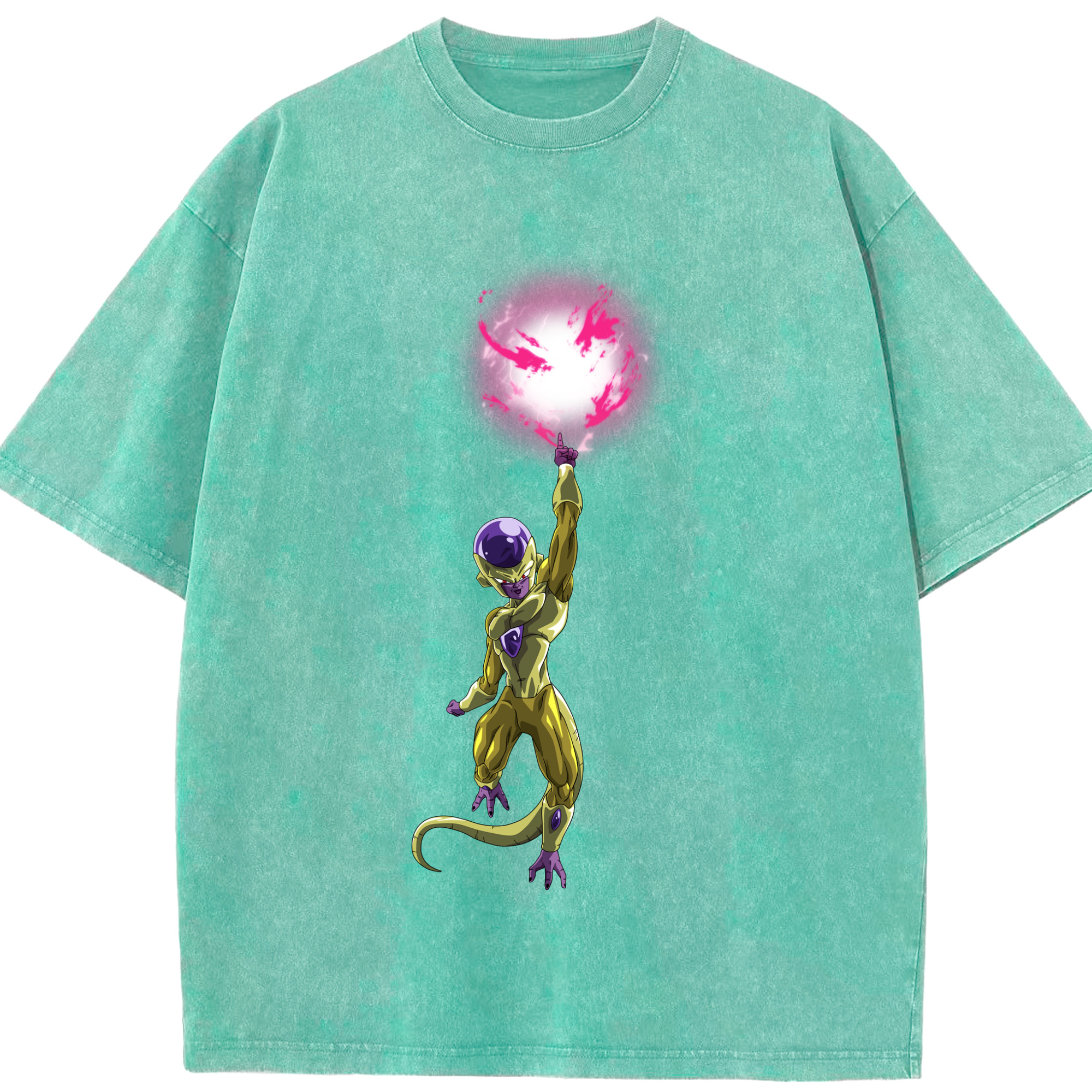 （画像用） ドラゴンボール フリーザ DRAGON BALL Frieza 綿100% ヴィンテージ風 半袖Tシャツ（フロントプリント）